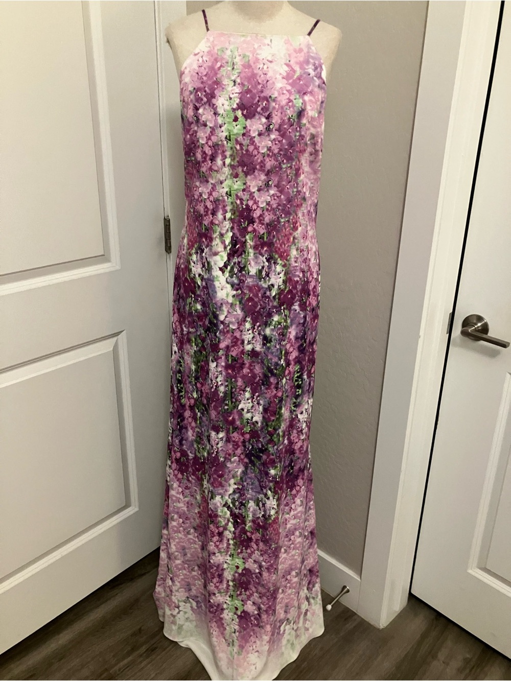 NWT Purple Orchid Gown by Badgley Mischka sz 14 $750